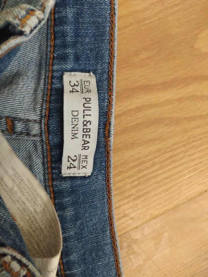 Kadın Mavi Kot Şort Midi Boy - Görsel 4