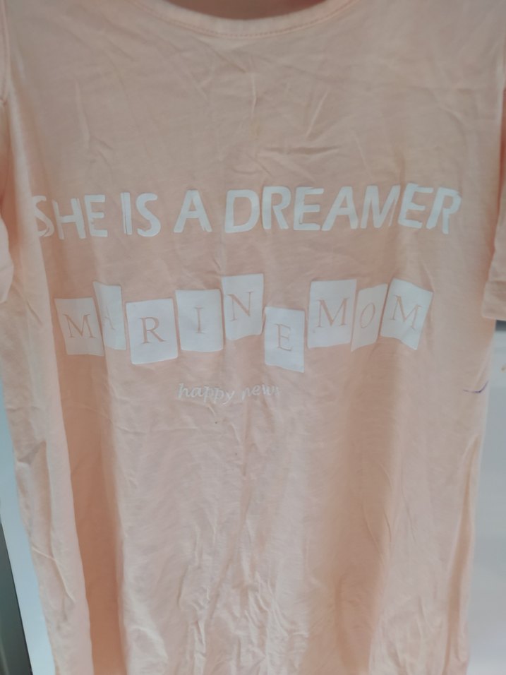 Kız Çocuk Pembe Pamuklu Baskılı Tişört - Görsel 2