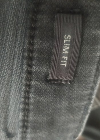 Gri Rahat Kesim Erkek Kot Pantolon - Görsel 6