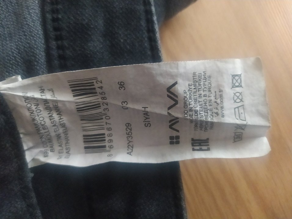 Gri Rahat Kesim Erkek Kot Pantolon - Görsel 4