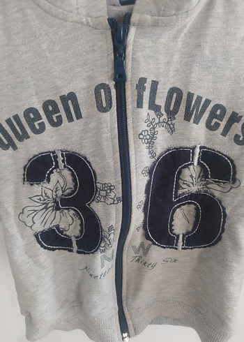 Gri Kapüşonlu Erkek Çocuk Sweatshirt - Görsel 2