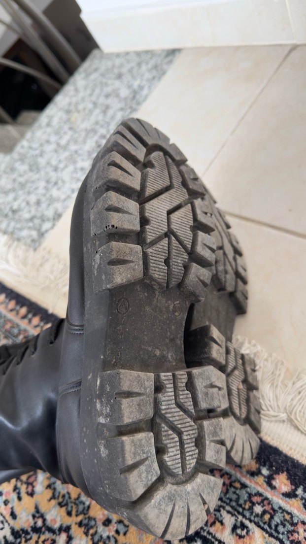 Kadın Siyah Deri Gotik Stiletto Topuklu Bot - Görsel 3