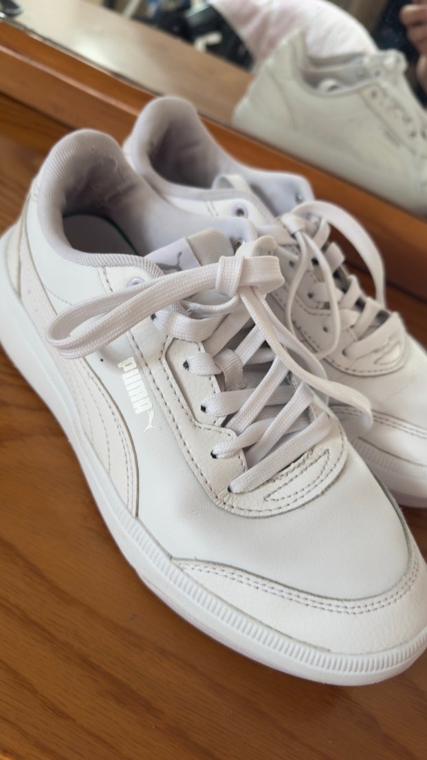 Beyaz Platform Topuklu Puma Kadın Spor Ayakkabı - Görsel 4