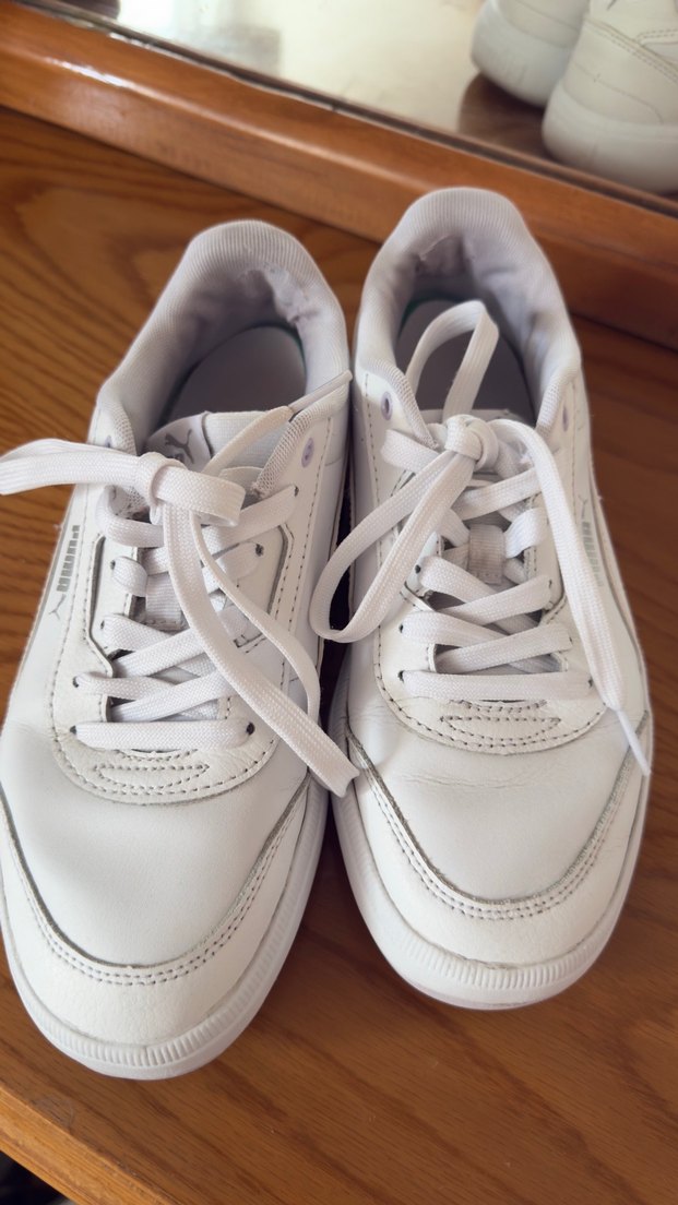 Beyaz Platform Topuklu Puma Kadın Spor Ayakkabı - Görsel 3