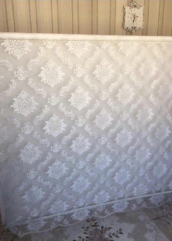 Beyaz İşlemeli Perde - Görsel 2