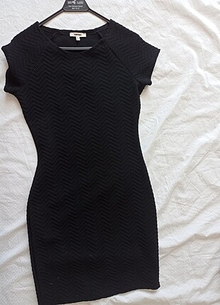 Siyah Koton elbise