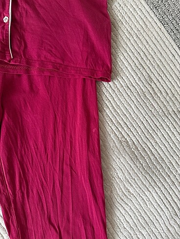 s Beden bordo Renk Siyah inci pijama takımı