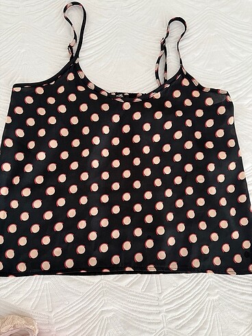 Diğer Puantiyeli pijama üst