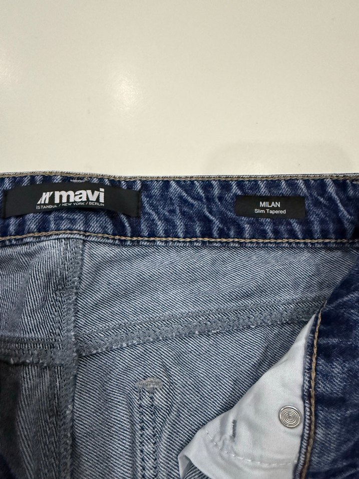 Erkek mavi milan Jean - Görsel 4