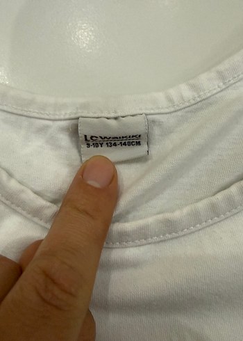 Kız Çocuk Beyaz Uzun Kollu Pamuklu Tişört - Görsel 5