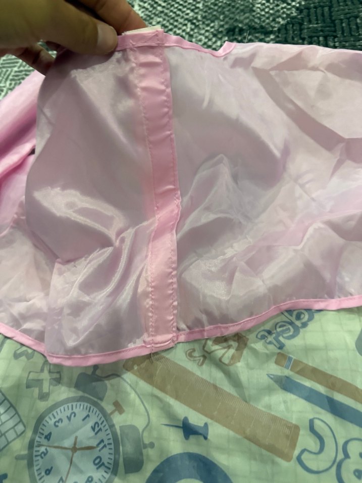 Uzun Kollu resim Önlüğü Pastel Pembe - Görsel 2