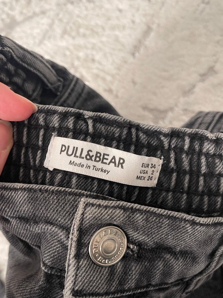 Gri Kadın Yumuşak Bol Kesim Jean - Görsel 2