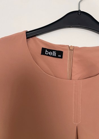 Bej Uzun Kollu Salaş Tunik - Görsel 2