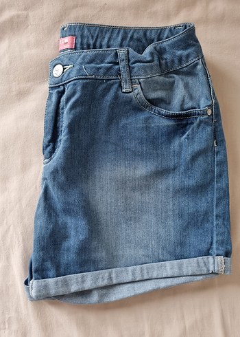 LC Waikiki Kot Şort  Mavi, Paçası Kıvrımlı, Normal Bel (38 / M) - Görsel 3