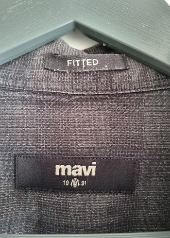 Mavi Fitted Gömlek  XS | %100 Pamuk, Koyu Gri - Görsel 3