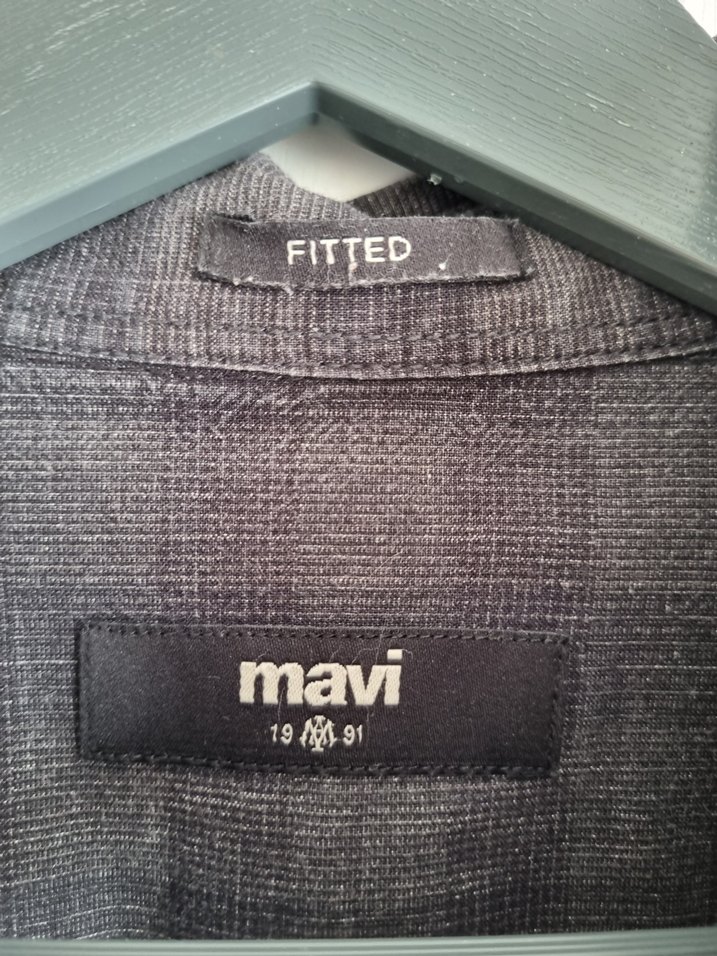Mavi Fitted Gömlek  XS | %100 Pamuk, Koyu Gri - Görsel 3