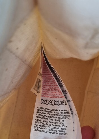 Krem Kanvas Çapraz Çanta  %100 Pamuk, Minimal Tasarım - Görsel 6