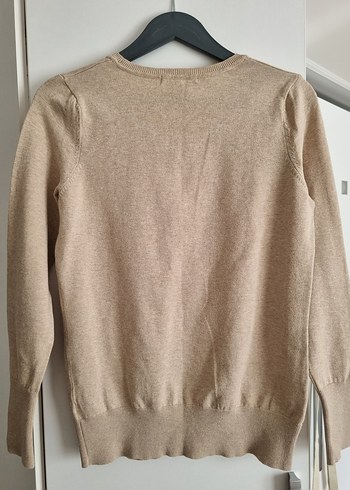 XSide Bej Triko Kazak  Pamuk Karışımlı, Klasik Kalıp (L) - Görsel 3