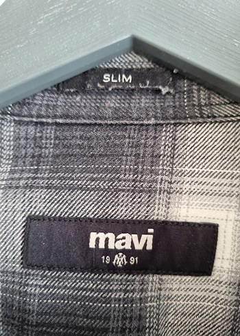 Mavi Slim Fit Ekose Gömlek  XS | %100 Pamuk - Görsel 3