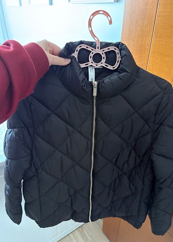 Mango Siyah Kapitone Kadın Kısa Mont - Görsel 2