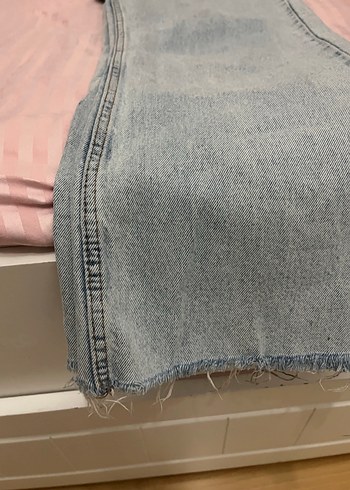 Mavi Midi Boy Loose Fit Denim Kadın Jean - Görsel 2