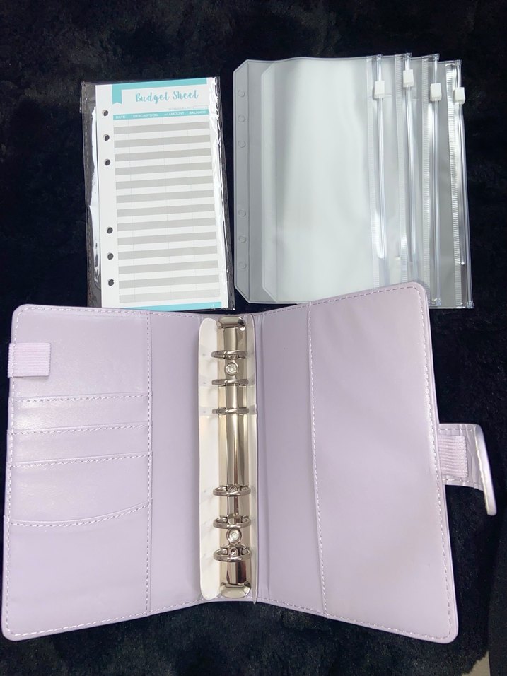 Mor Deri Kadın Cüzdanı Tokalı Birikim Ajandası - Görsel 2