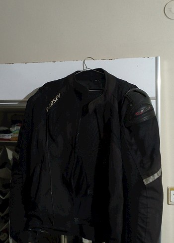 Siyah Deri Biker Ceket, Kemerli, motorsiklet ceketi - Görsel 2