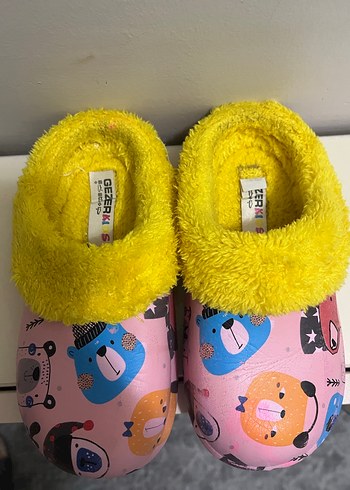 Renkli Ayı Desenli Çocuk Terlik - Görsel 3