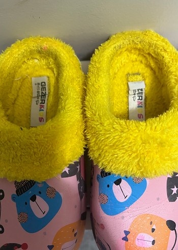 Renkli Ayı Desenli Çocuk Terlik - Görsel 4