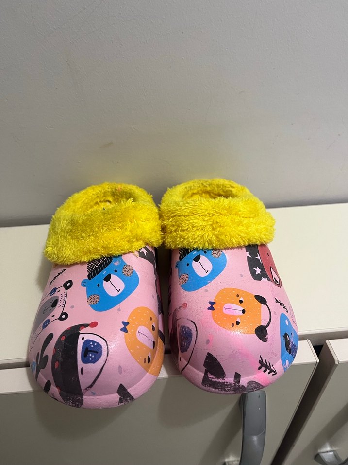 Renkli Ayı Desenli Çocuk Terlik - Görsel 2