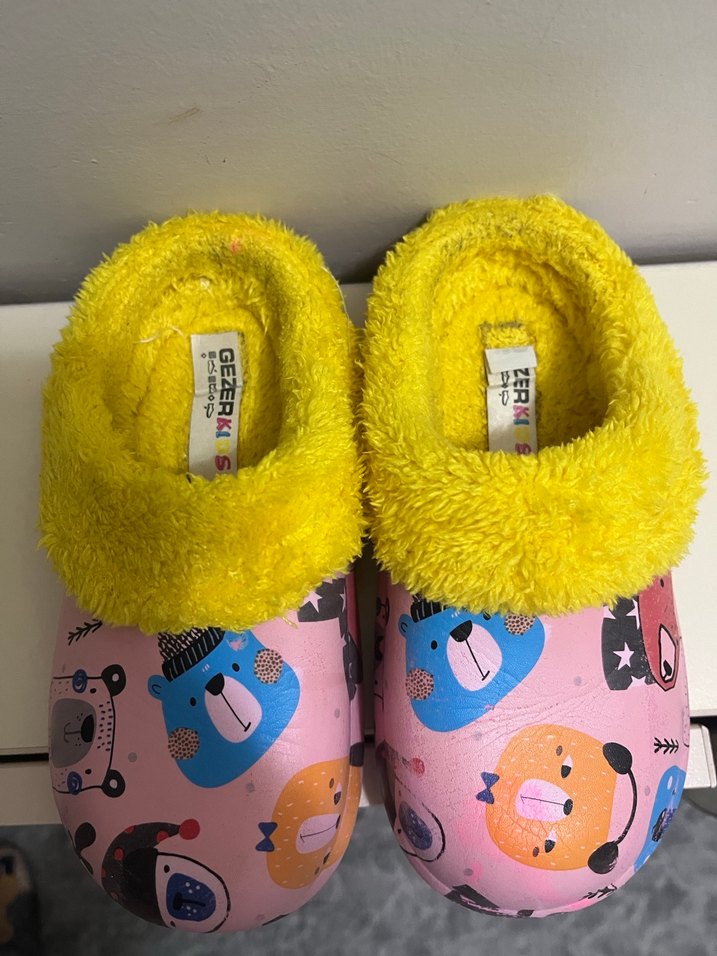 Renkli Ayı Desenli Çocuk Terlik - Görsel 3