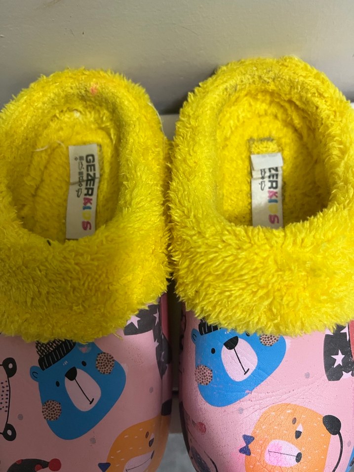 Renkli Ayı Desenli Çocuk Terlik - Görsel 4