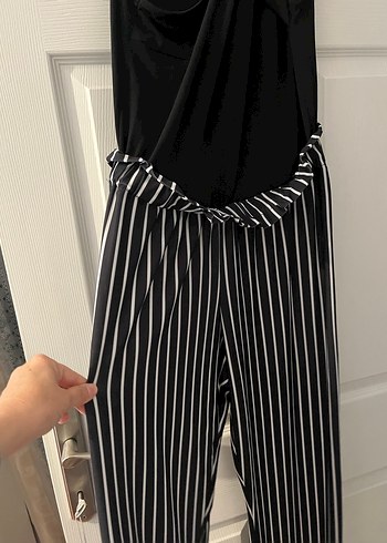 Siyah V Yaka Pilili Uzun Tulum - Görsel 2