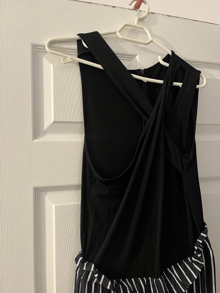 Siyah V Yaka Pilili Uzun Tulum - Görsel 5