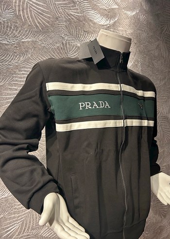 Prada Siyah Fermuarlı Erkek Ceket. - Görsel 4