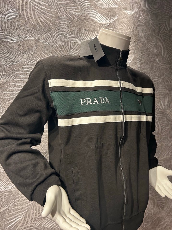 Prada Siyah Fermuarlı Erkek Ceket. - Görsel 4