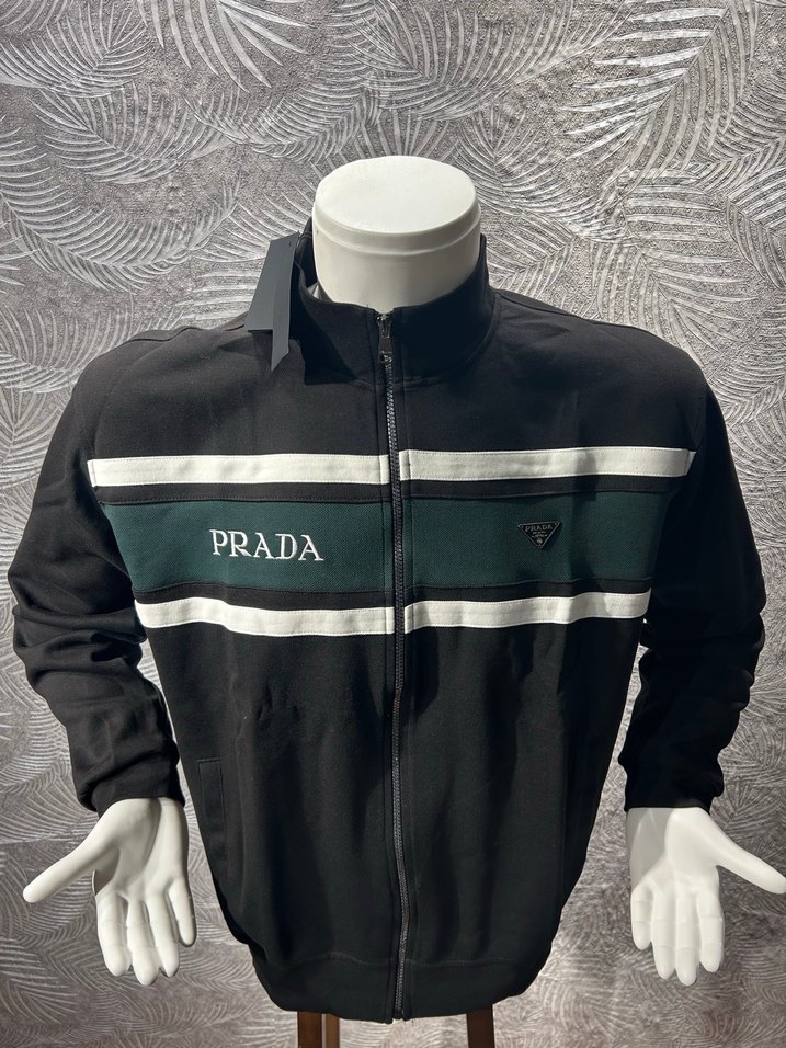 Prada Siyah Fermuarlı Erkek Ceket. - Görsel 3