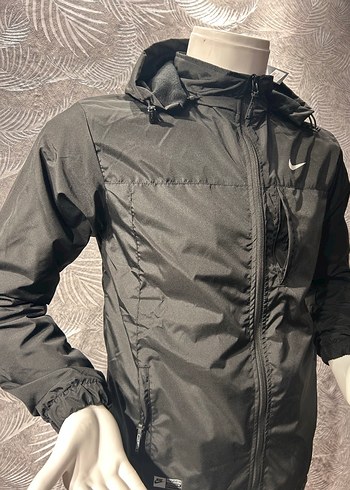 Erkek Siyah Fermuarlı Kapşonlu Yağmurluk Ceket - Görsel 4