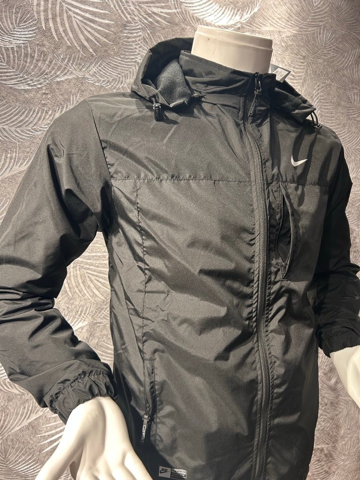 Erkek Siyah Fermuarlı Kapşonlu Yağmurluk Ceket - Görsel 4