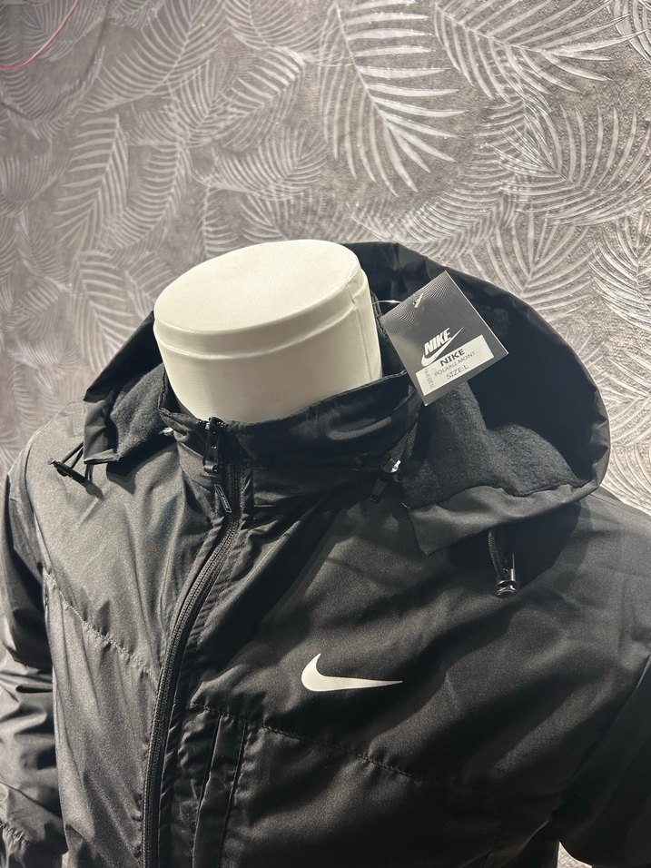 Erkek Siyah Fermuarlı Kapşonlu Yağmurluk Ceket - Görsel 3