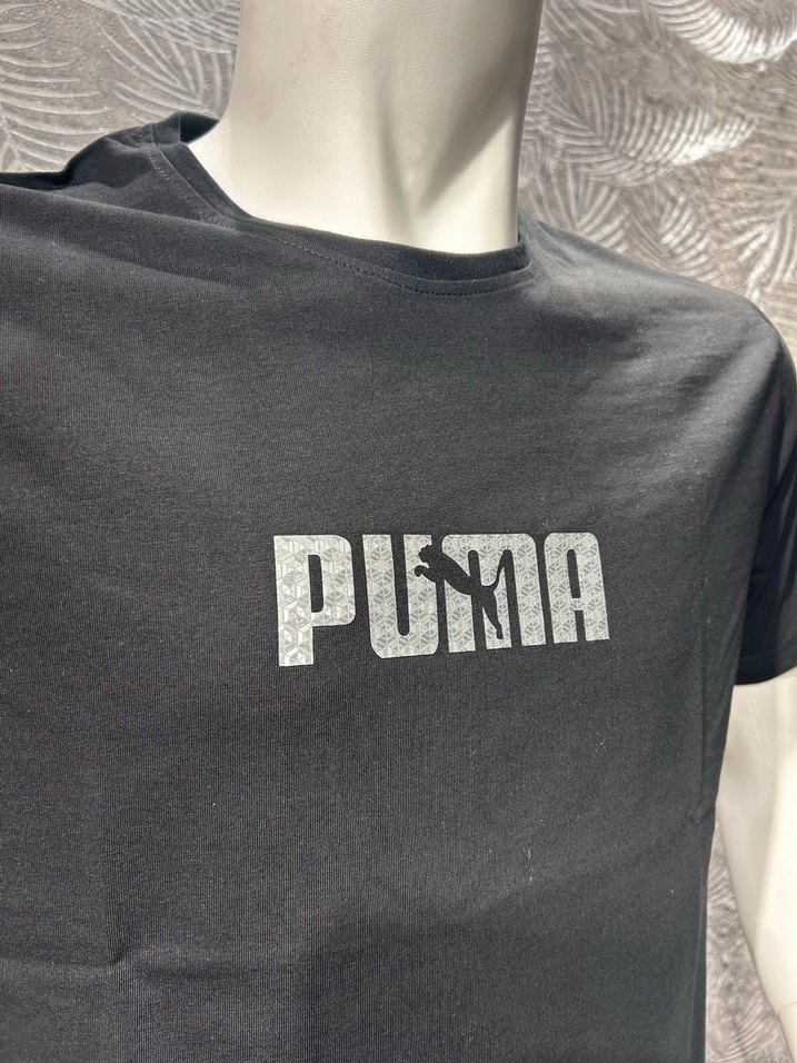 Puma Siyah Baskılı Erkek Tişört Her Beden Mevcuttur - Görsel 3