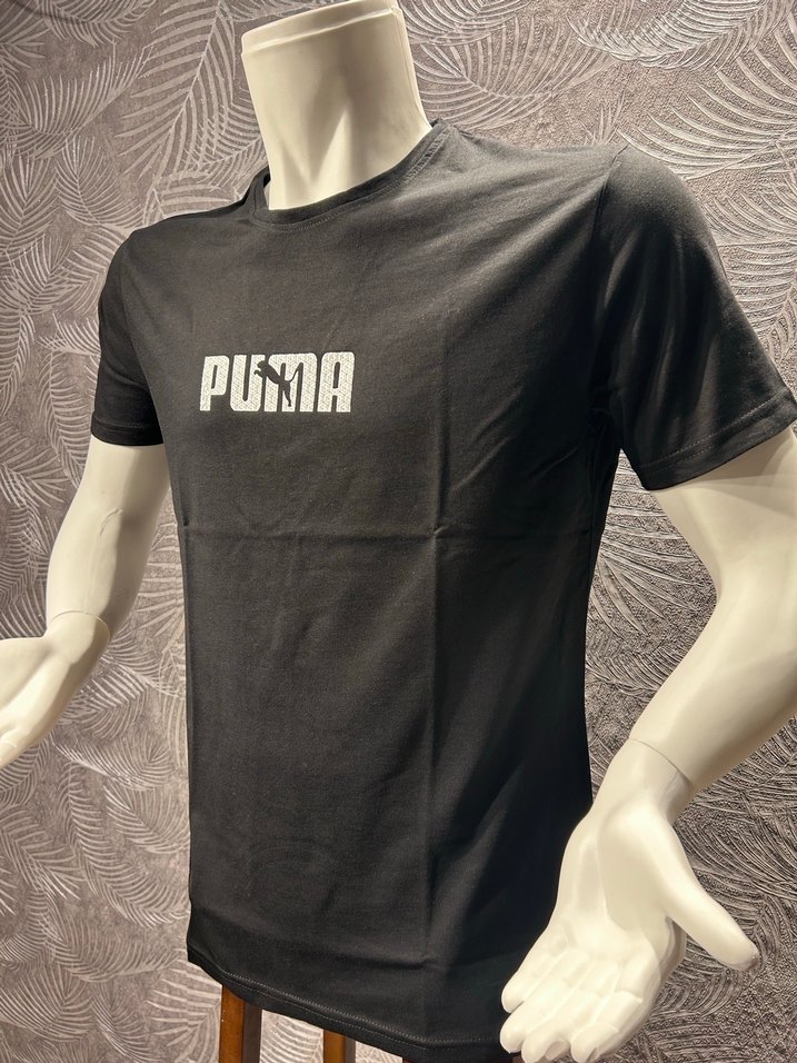 Puma Siyah Baskılı Erkek Tişört Her Beden Mevcuttur - Görsel 2