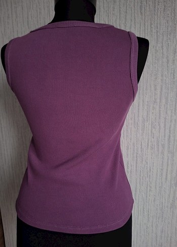 Mor Kadın Kolsuz Basic Atlet - Görsel 2