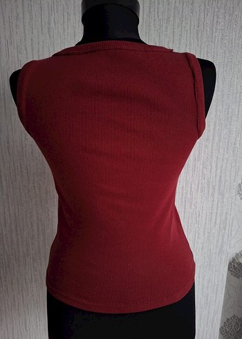 Bordo Kadın Atlet Basic Fit - Görsel 2