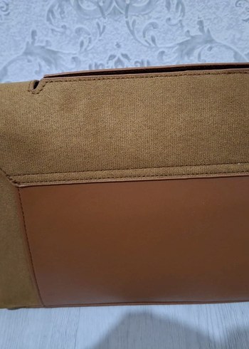 Bej Süet Kadın Çanta Tokalı - Görsel 2