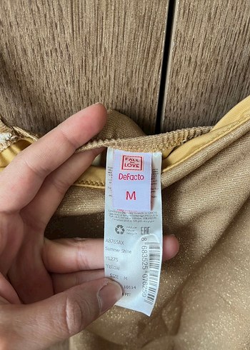 DeFacto Bej İnce Askılı Kadın Mayo - Görsel 6