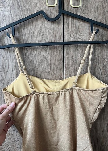 DeFacto Bej İnce Askılı Kadın Mayo - Görsel 5