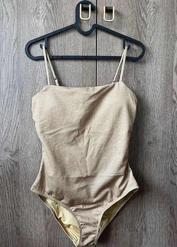 DeFacto Bej İnce Askılı Kadın Mayo - Görsel 4