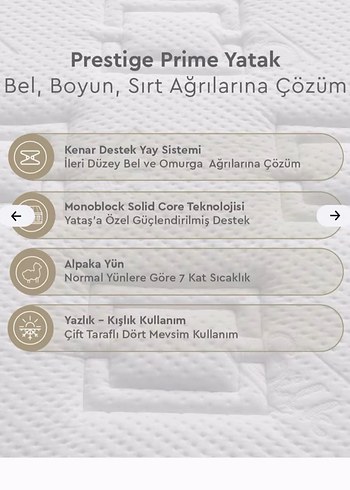 Nakışlı Gri bel ve sırt destekli yataş yatak - Görsel 3