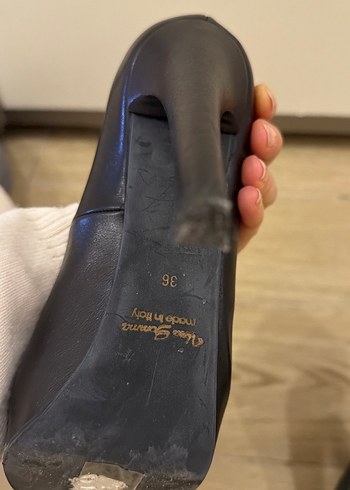 Siyah Platform Topuklu Stiletto Kadın Ayakkabı - Görsel 4